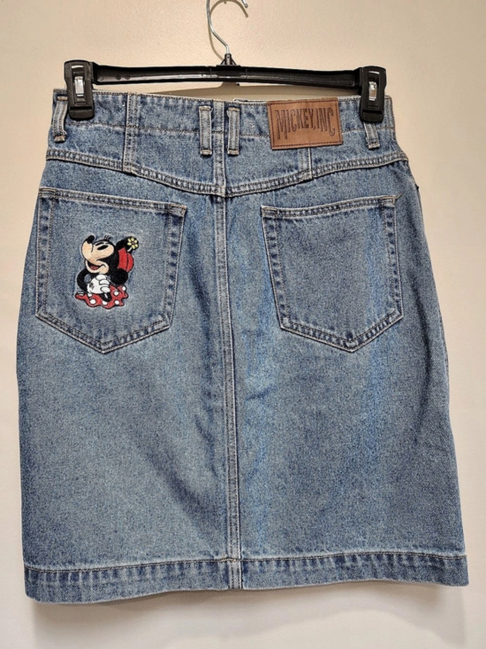 Mickey Inc Mickey Mouse Denim Mini Skirt Size M